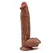 Nabini 12 inch Liquid Silicone Dildo - Lifelike Huge Dong - Strong Suction Cup - Realistic and Extremely Soft Adult Toy - 100% Waterproof Big Size Adult Sex Toy