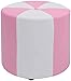 ZCRR Runder Fußhocker Pouf Kleine Bank Hocker Sofa Hocker Makeup Hocker Fußstütze Fußstütze Pu Leder Wohnzimmer Wohnzimmer(Size: 31x35cm,Color:Rosa)