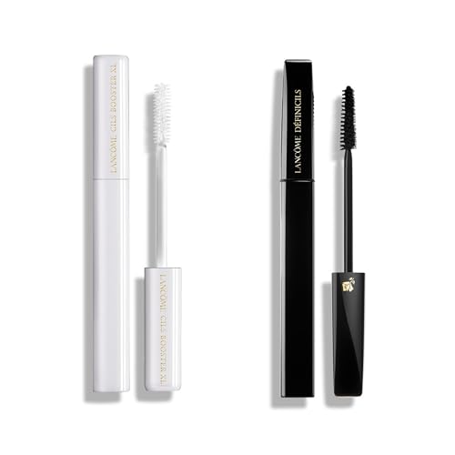Lancôme Définicils High Definition Lengthening Mascara, Clump-Free Natural Lash Finish & Cils Booster XL Volumising Lash Primer Base, Fibre-Enriched Mascara Duo for Sensitive Eyes Set