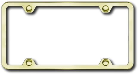 Gold 4 Hole Slimline Frame