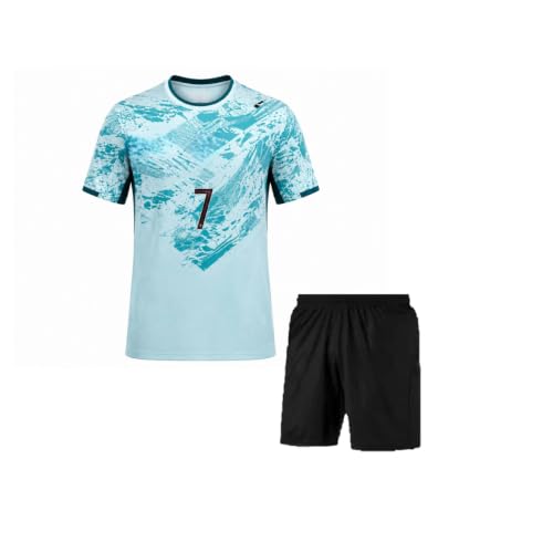 Image of Portugal Jersey Ronaldo 7 Jersey with Shorts for (Kids,Boys,Men)