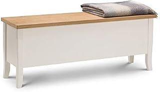Julian Bowen Davenport Storage Bench, Oak/Ivory
