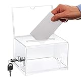 Scatola per donazioni chiudibile a chiave può anche contenere denaro, assegni, voti, ecc.