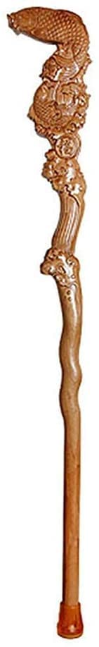 Wooden Walking Stick Cane Walkers for seniors Cane, Elderly Crutches, Solid Wood Walking Stick, Hollow Emboss More Than a Year 93cm Long According to Height Truncated by Yourself rollator walker, Dura