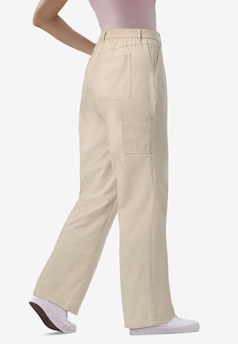 Woman Within Plus Size Petite Womens Plus-Size Denim Carpenter Pants3