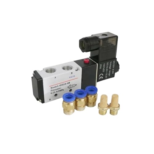 Vanne magnétique 12V 24V 220V AC110 distributeur pneumatique 5 voies