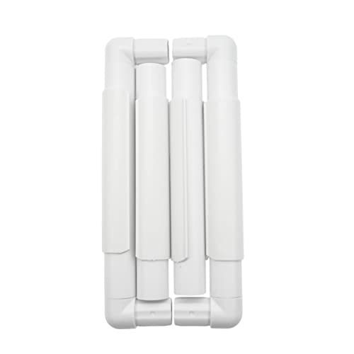 BELLIFFY Smooth Lightweight Square Embroidery Hoops 2 Pack Embroidery Frame Stand Set for Cross Stitch Quilting