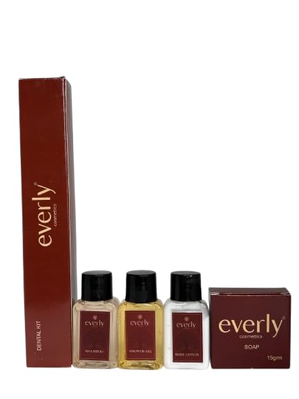 Amenity Kit [pack of 25] [Shampoo-20ML ,Shower Gel-20ML ,Body Lotion-20ML, Soap-15GM, Dental Kit -40GM] Hospitality Amenity Kit is designed with care, quality, and comfort in mind. (5-in-1 Combo Set) 2.875 kg-image-24