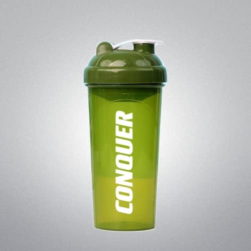 Botella agitadora para batidos de proteínas Pre entrenamiento Licuadora de plástico Botella de fitness Batido de proteínas (verde)