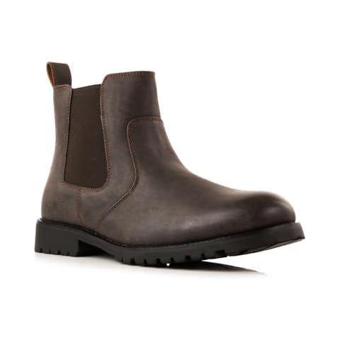 Ferro Aldo Jayden MFA506020 Heavy Duty Riding Chelsea Boots, in Dark Mocha, Size 11 Cover