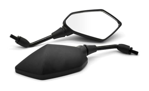 Retrovisores para Versys 650 Z650 Z900 Z1000 Retrovisor Espejo Motocicleta Scooter Trasero Lateral Fibra Carbono Motos Espejos Laterales(Negro)