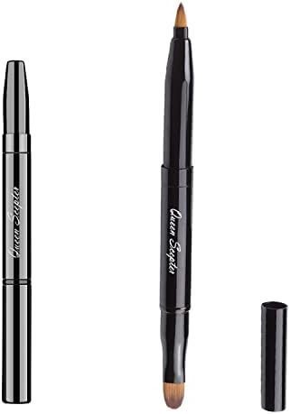 Retractable Lip Brush Concealer Makeup Dual End Travel Size Lipstick Brush With Cap