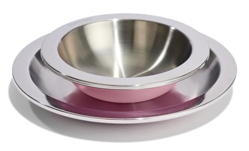 Hydro Flask Stainless Steel Kids Bowl- Dishwasher Safe, Stackable, Dinner Bowl in Blossom Pink - image 7