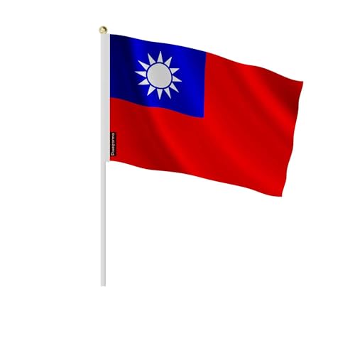 Drapeau Taïwan 100 pièces de taille 30x45cm aux couleurs vives
