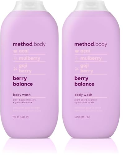 Method Body Wash, Berry Balance, Paraben and Phthalate Free, 18 oz (Pack of 2)