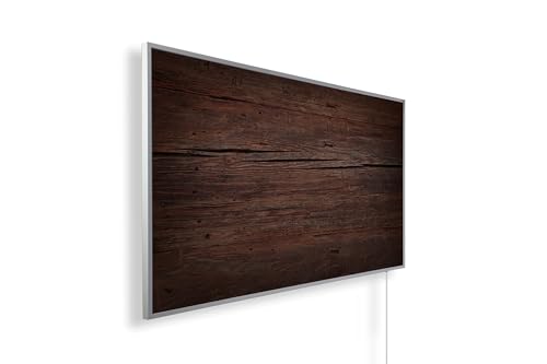 Bildheizung mit 1000 Watt mit 5 Jahre Herstellergarantie überhitzungsschutz Infrarotheizung mit Motiv: Holzoptik inkl. Thermostat