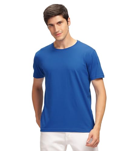 Image of Men T Shirt Cotton Round Neck | Solid Cotton Tee Half Sleeve | Breathable Casual T Shirt for Men | Stylish Round Neck Casual Wear | 12 Colors