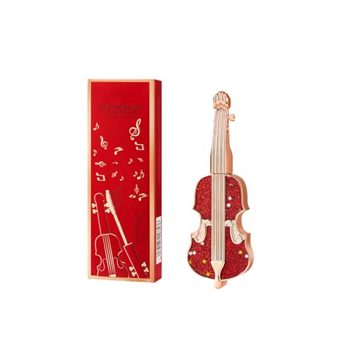 Máscara de Pestañas Diseño de Violín, Mascara Color Negro Waterproof, Rimmel de Precisión para Alargar y Definir, Maquillaje Mujer de Larga Duración, Cepillo Extra Fino (Negro)