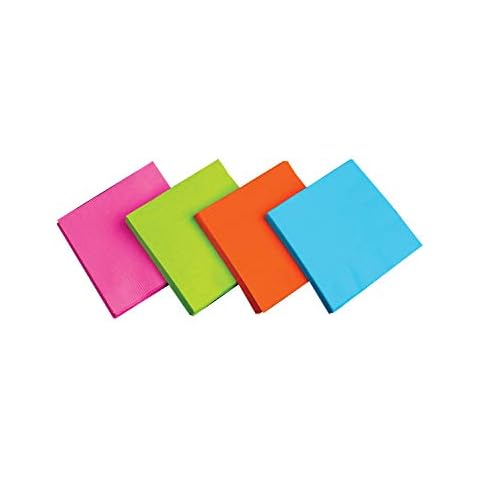 Party Essentials Neon Bright Cocktail Napkins Cover