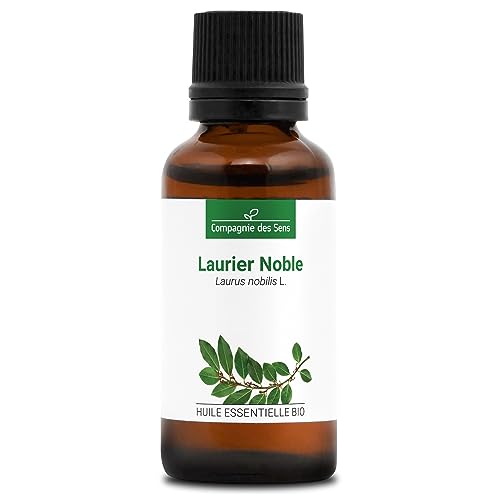 LAURIER NOBLE BIO - 30mL - Huile Essentielle de Qualité Premium - 100% Pure, Naturelle, Intégrale et Chémotypée