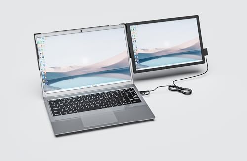 Image of Portable Display Screen, Three Screens, Multi-Screen Display, 13.3 inches, 1920 * 1200, Computer External Connection, Higher Efficiency, Key, Telescopic Function