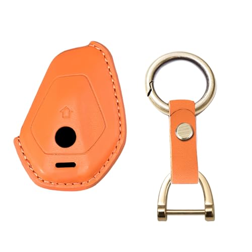 KUNIO BMW専用 バイク キーケース キーホルダー レトロ調 本革 手縫い 3D立体 R12 R1300 R1300RT R1300GS ADV R1300R R1300RS R1250GS R1250 ADV 2024-2026 車用 アクセサリー オレンジのサムネイル