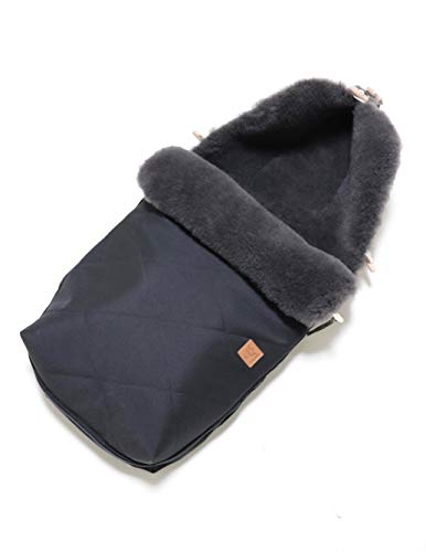 Fußsack Lammfell Kaiser Natura Graphit nid d'ange chancelière bébé - 3