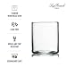 Luigi Bormioli Top Class 12.25 oz Double Old Fashioned Glasses - Set of 6 Elegant Italian-Made Drinkware with Simple Lines Durable Glassware for Whiskey Cocktails, Water, Juice - Great for Gifting