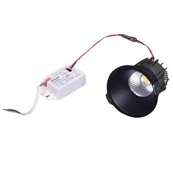 sevenglow COB Spot Light, 7W, 1.96 Inch Cutout ? Black & White Color, 3000K/4000K/6500K Color Temperature, 2-Year Warranty