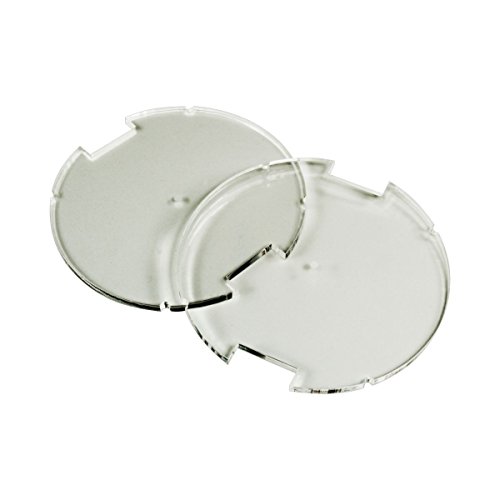 LITKO 70mm Circular | Round Notched Base | Compatible with Star Wars: Legion | Clear | (3mm Clear Acrylic)