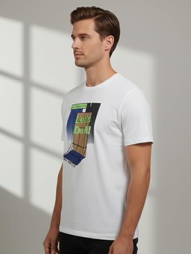 Image of Dollar Club Men's Cotton Round Neck Printed T-Shirt