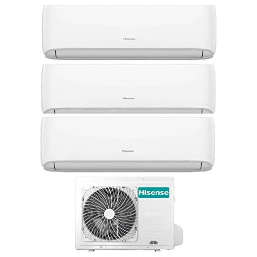 Condizionatore Climatizzatore Trial Split Inverter 9000+9000+12000 Btu Gas R32 WiFi - Hi-Comfort