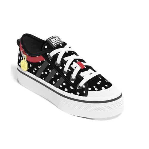 adidas Kids Girls Nizza Platform Sneakers Shoes Casual - Black - Size 6.5 M2