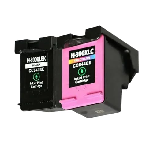 WYNAnGAI Cartucho de Tinta remanufacturado de Color 300XL Compatible con HP300 para Impresora Deskjet Ink Advantage 1015 3545 F4580 F4272 F2420 F2480(1 Set 2PCS)