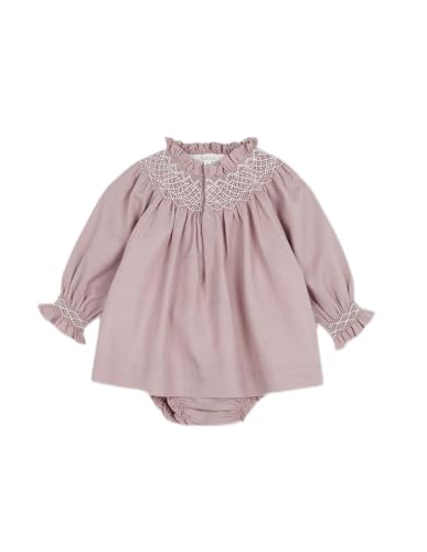 Gocco Vestido Nido de Abeja, Rosa, estandar para Bebés