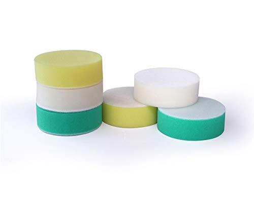 Image of Maxshine 3 inch Hook and Loop Foam Polishing Pads Kit - Specially Designed for Polishing Small Areas, Comes with 6 Pieces of Pads for Cutting, Polishing, Finishing (2 piece Each)
