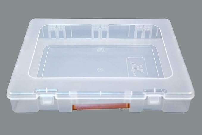 Image of Multipurpose Plastic Rectangular Storage Boxes with Locks and Handle Matte Finish for Saree, Laptop, Books (Set of 5, Rajkumari)