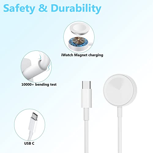 Apple Watch Charger 20W Pd Usb C Fast Charger For Apple Watch Ultra Series 7 8,Iwatch Magnetic Charging Cable Cord,3.3Ft Apple Watch Charger Cable Compatible With Apple Watch Series 8/7/Se/6/5/4/3/2/1 #TOP4