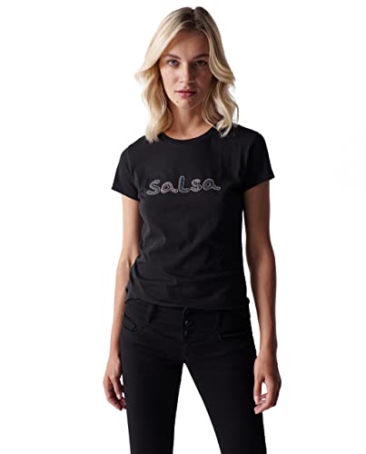 Salsa Camiseta con Branding Y Abalorios