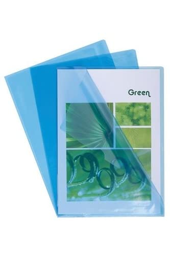 Exacompta 100 buste a L A4 PVC liscio 13/100 mm blu