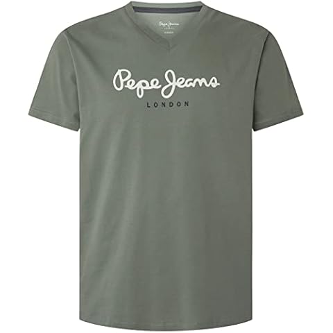 Camiseta Pepe Jeans Eggo V N, verde, algodón sostenible Cover