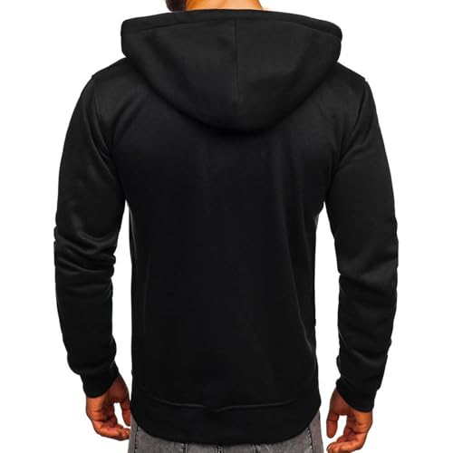 GOFULY Zip Up Hoodies For Men Pullover Fashion Fleece Sweatshirts Lightweight Hooded Winter Outdoors Pullover With Pocket3