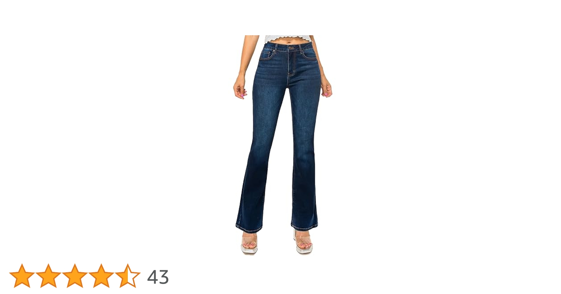 パンツ 2 pocket coating wax bootcut jeans L WAX JEAN Women's High Waisted Slim Bootcut Jeans, Light, 0