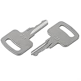 Confezione da 8 chiavi di accensione 455 per macchinari edili pesanti, compatibili con carrelli elevatori e ascensori, set di chiavi di ricambio etichettate