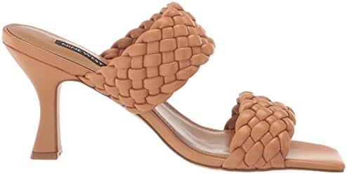 Nine West Women's HASNOT3 Heeled Sandal, Cognac, 9 | Image 5