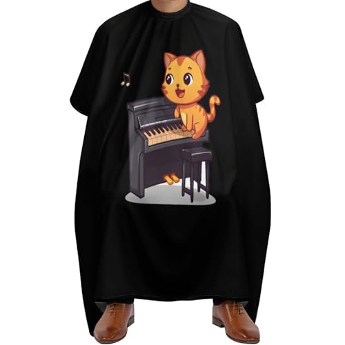 Cape de coupe de cheveux chat orange portable cape de barbier nettoyage facile