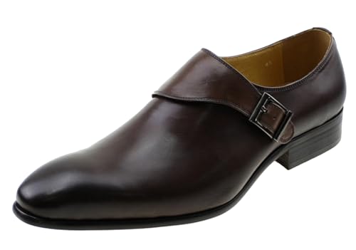 Santimon Men's Loafers Slip-Ons Dress Casual Business Shoes Genuine Leather Comfortable Driving Buckle Loafer Fashion Prom Wedding Formal Tuexdo Moccasins Zapatos Hombre