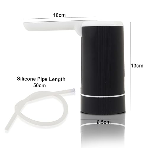 Image of GLUN Rechargable Water Dispenser, Portable Automatic Foldable Nozzle Water Dispenser Pump, Type-C Cable Pump for 5 to 20 Litre Bottle, Multicolor