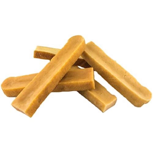Elkwood Natural Dog Chews, Medium Long Lasting Cheese Chews, Natural Dog Treat Yak & Cows Milk, Gluten Free, High Protein