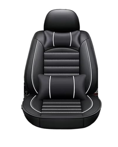 Couvre siège auto design premium noir et blanc pour Kia Stinger Optima Sportage, confort 5 places